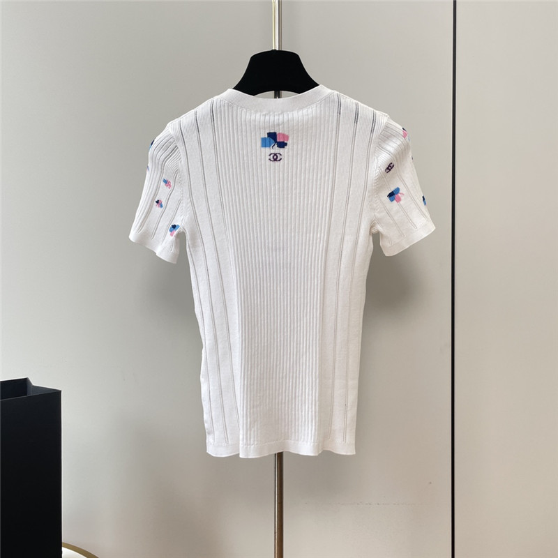 Ch**el short-sleeved sweater replica clothing