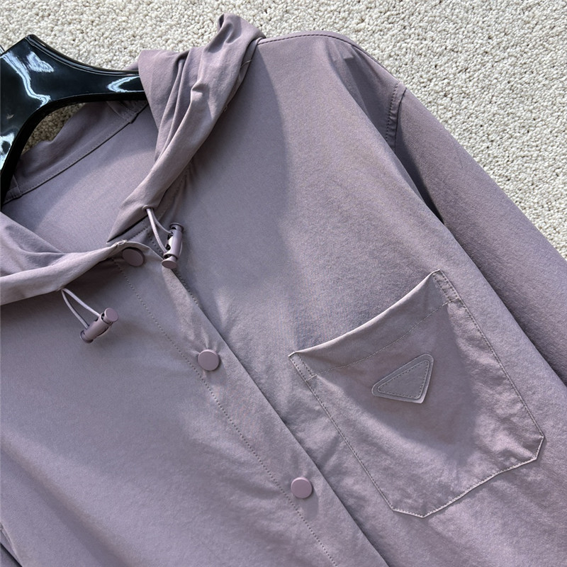 Pra*a hooded trench shirt replica d&g clothing