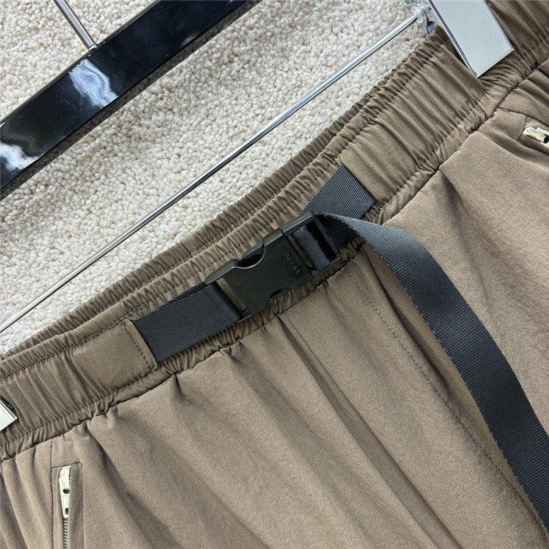 Pra*a functional buckle cuff casual pants replica clothing