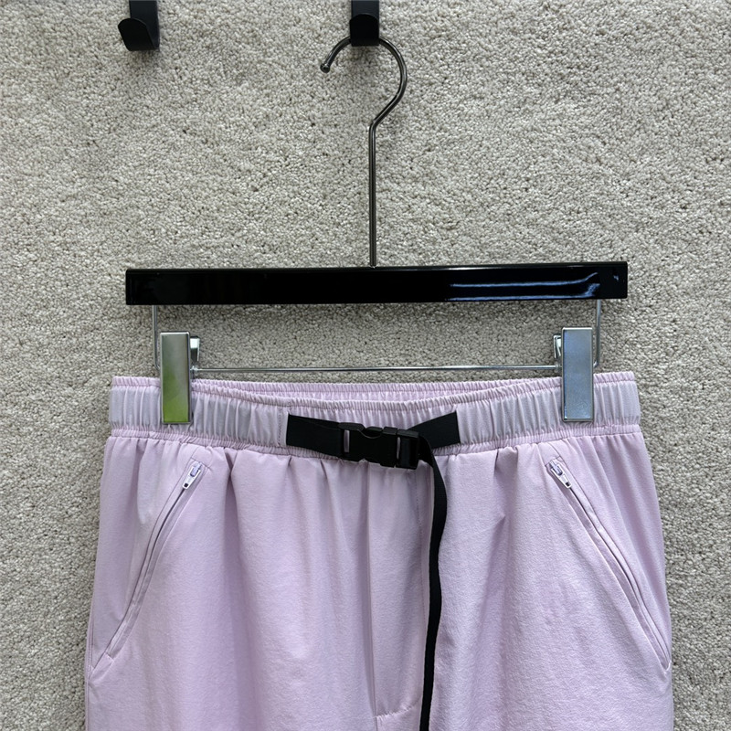 Pra*a functional buckle cuff casual pants replica clothing