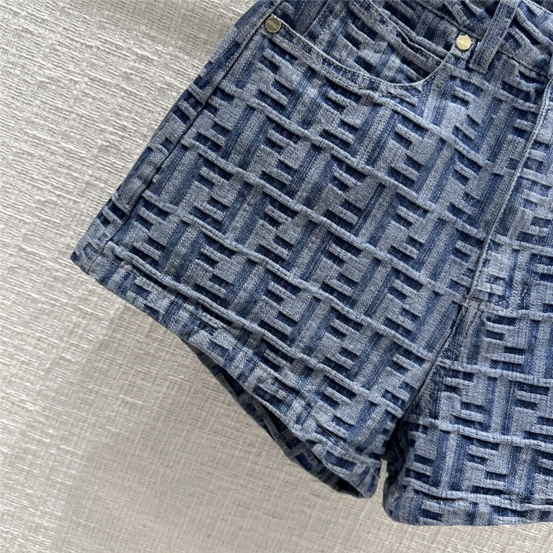 F**di denim shorts replica d&g clothing
