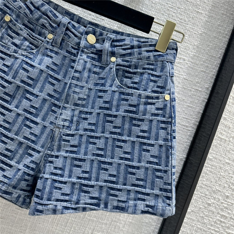 F**di denim shorts replica d&g clothing