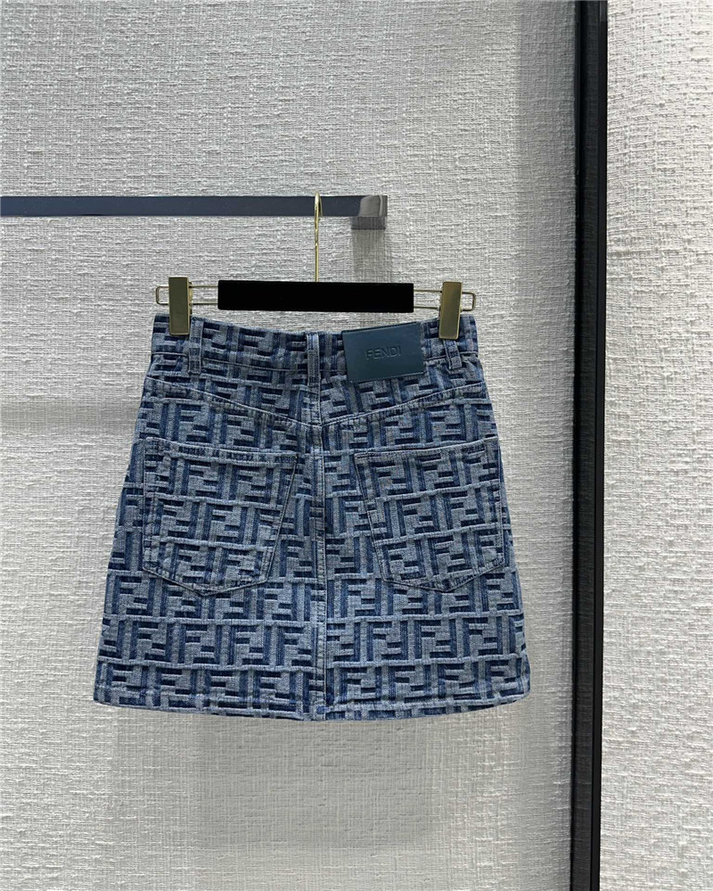 F**di denim skirt cheap replica designer clothes