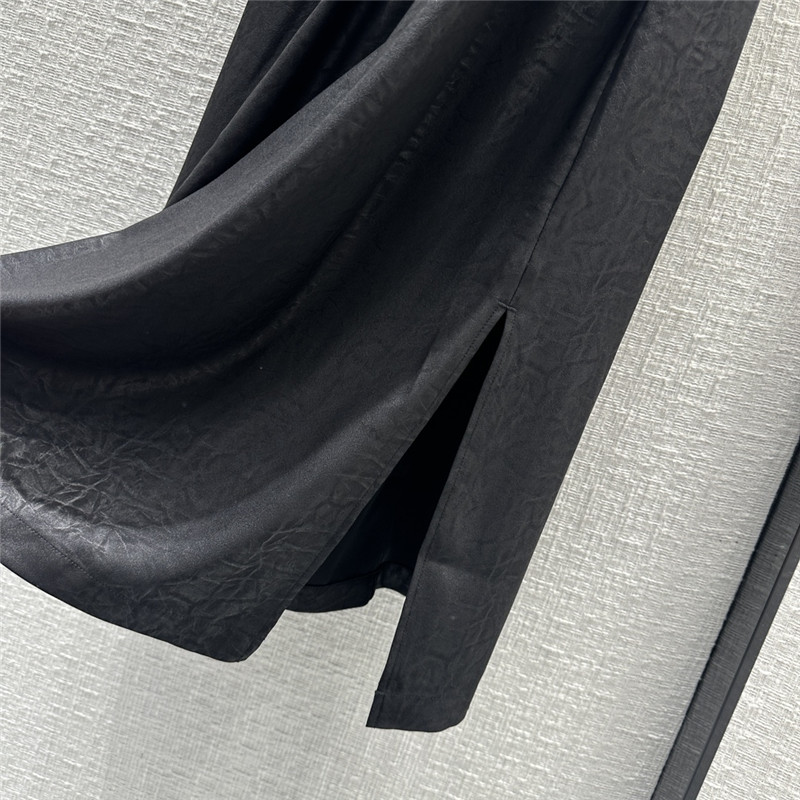 The R0w pleated crew neck vest long dress replica clothing