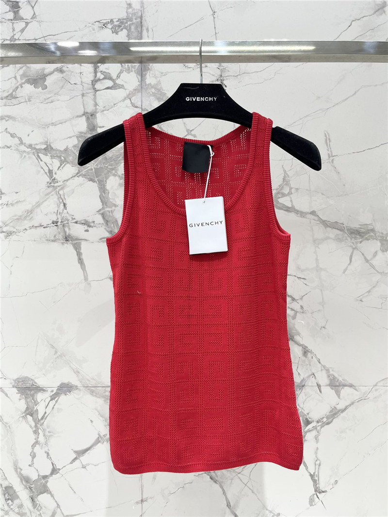 Givenchy hollow jacquard letter vest replica clothes