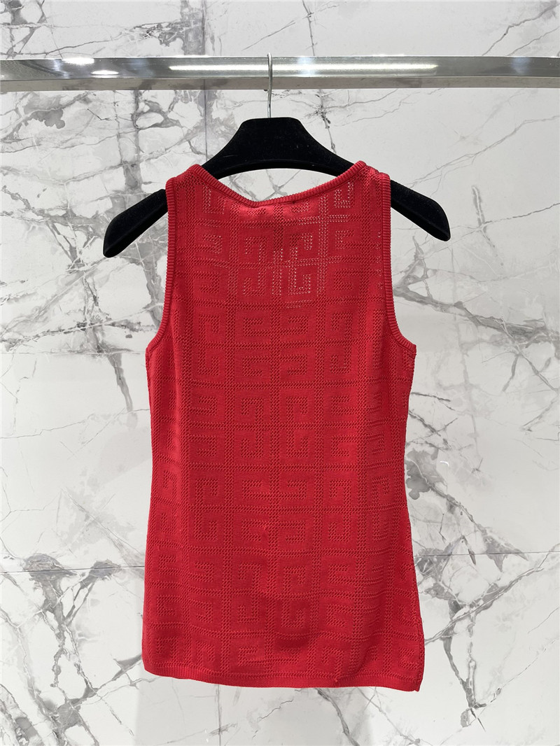 Givenchy hollow jacquard letter vest replica clothes
