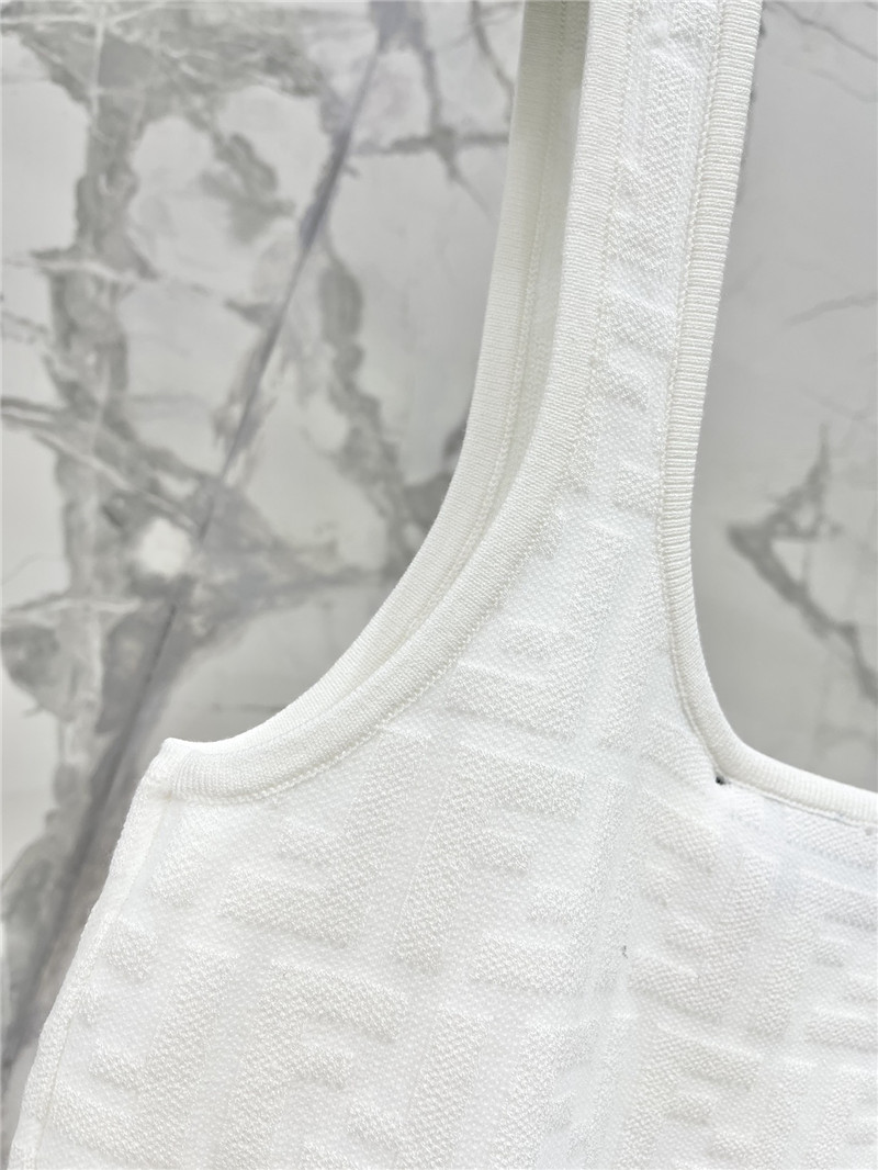 F**di double f letter knitted vest replicas clothes