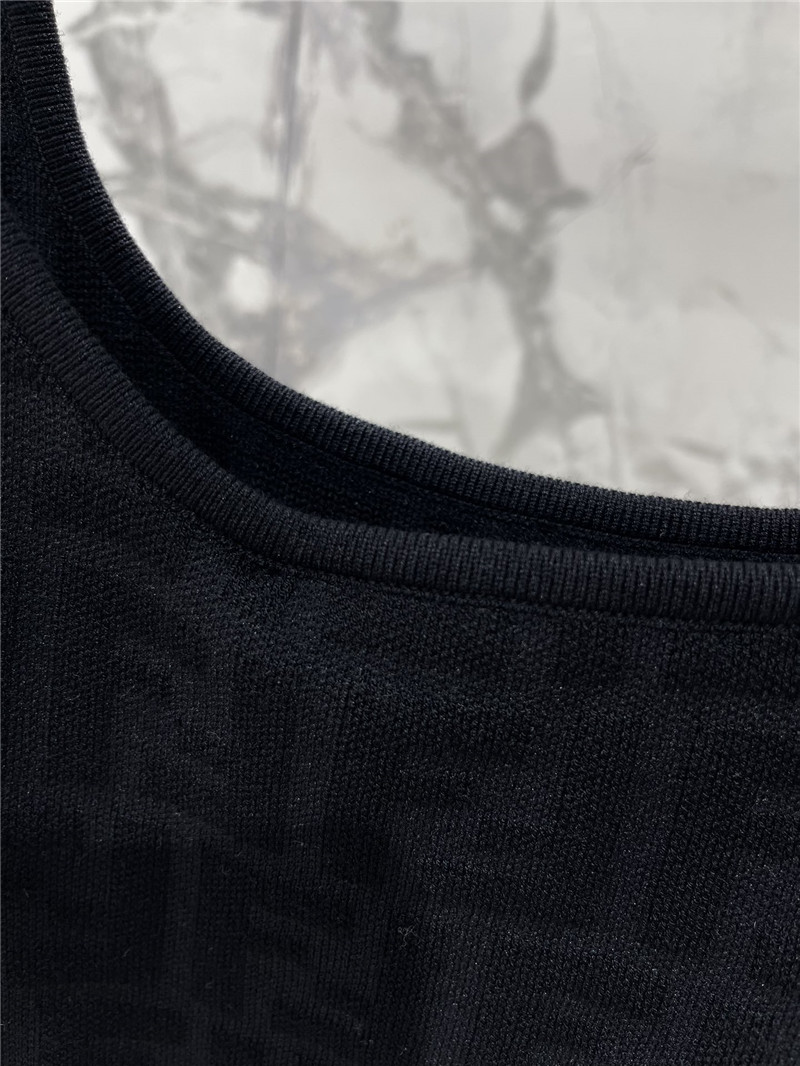 F**di double f letter knitted vest replicas clothes