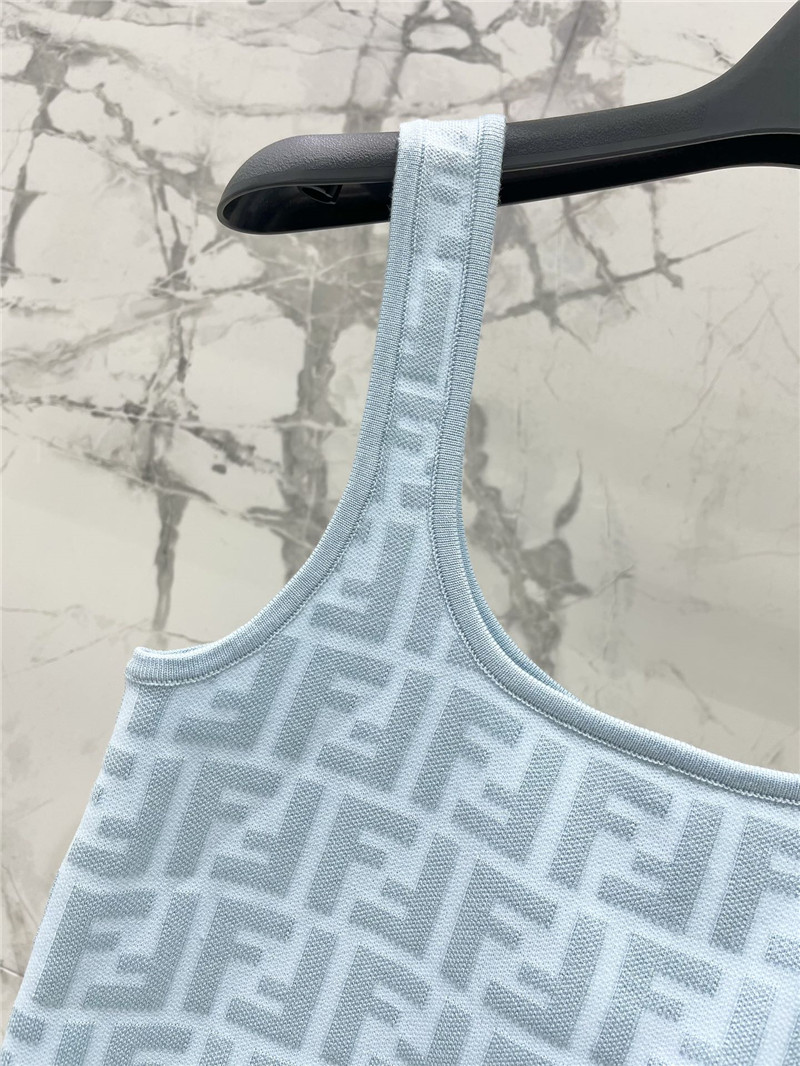 F**di double f letter knitted vest replicas clothes