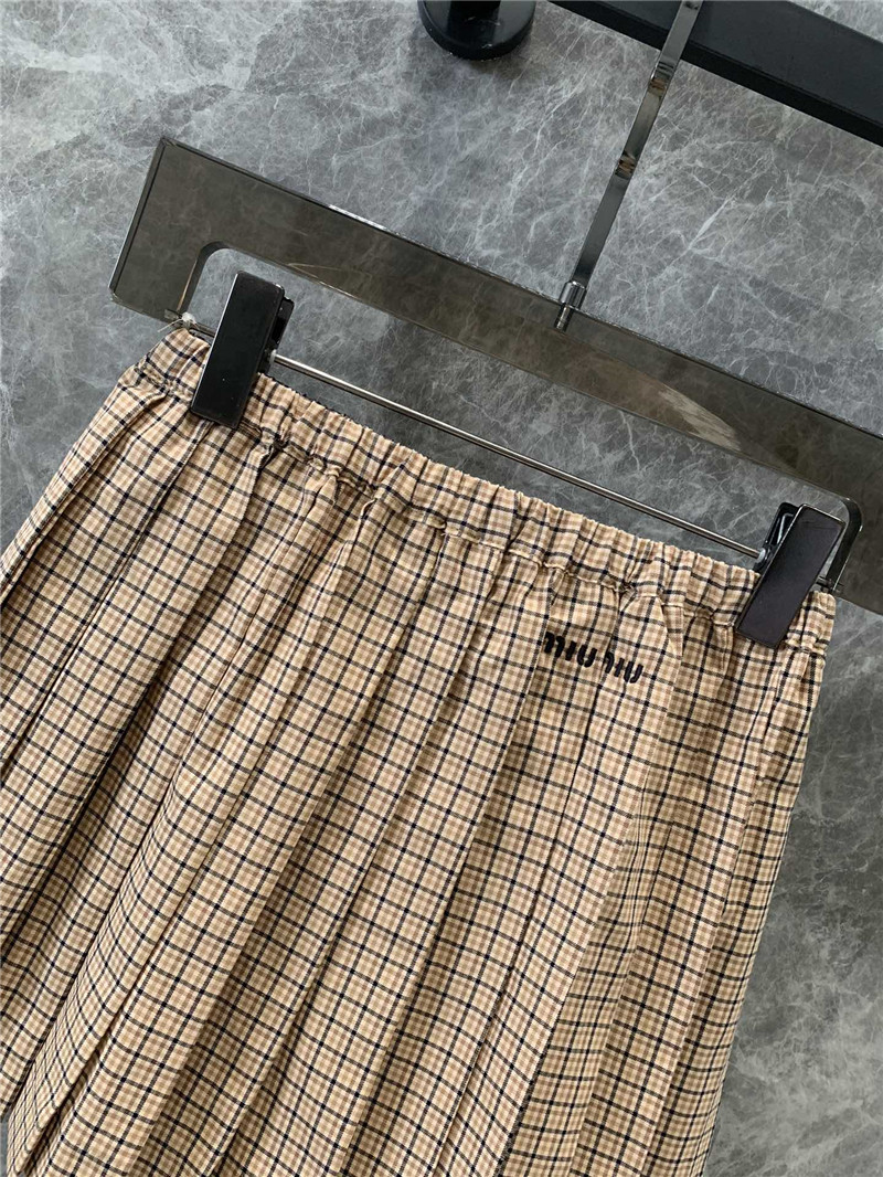 M1um1u plaid pleated skirt replica d&g clothing