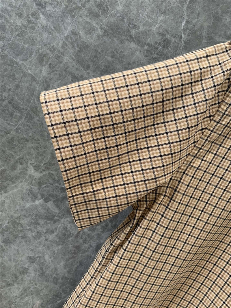 M1um1u single-breasted pleated shirt dress replicas clothes