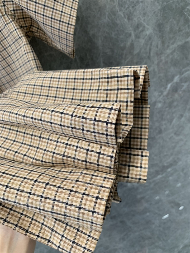 M1um1u single-breasted pleated shirt dress replicas clothes