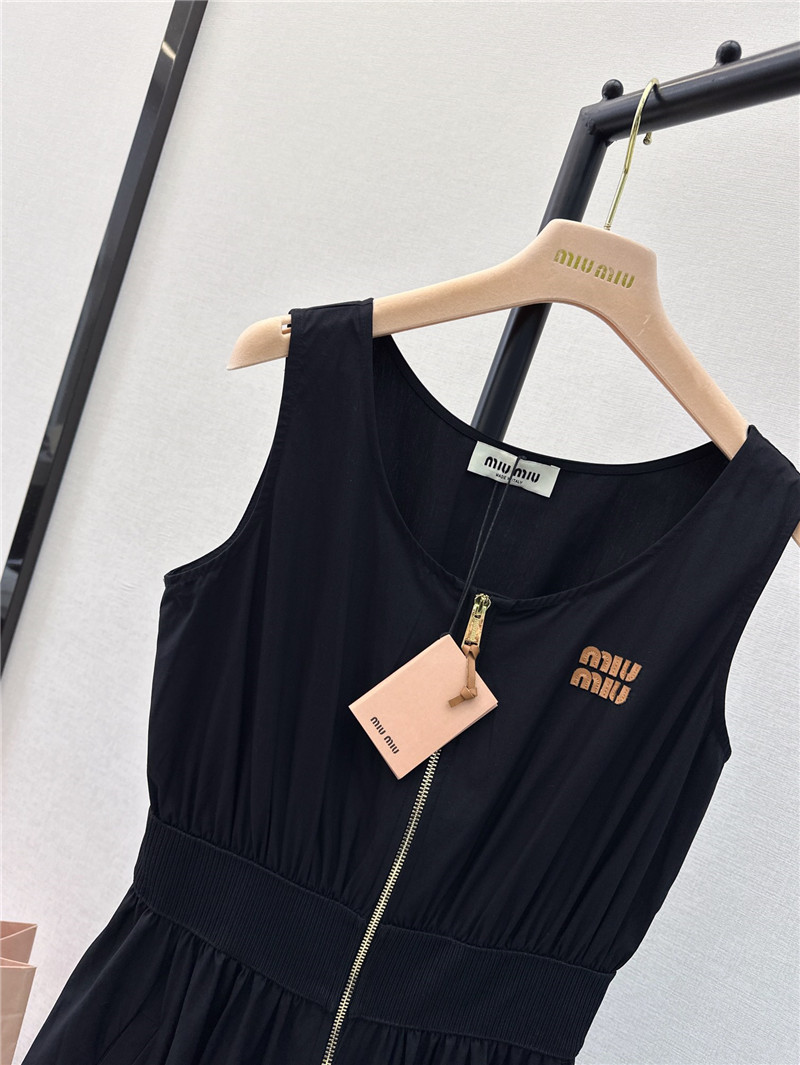 M1um1u zipper waist vest dress replica clothes