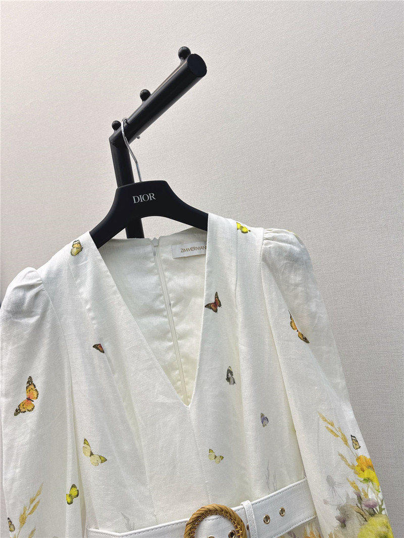 zimm linen print dress replica d&g clothing