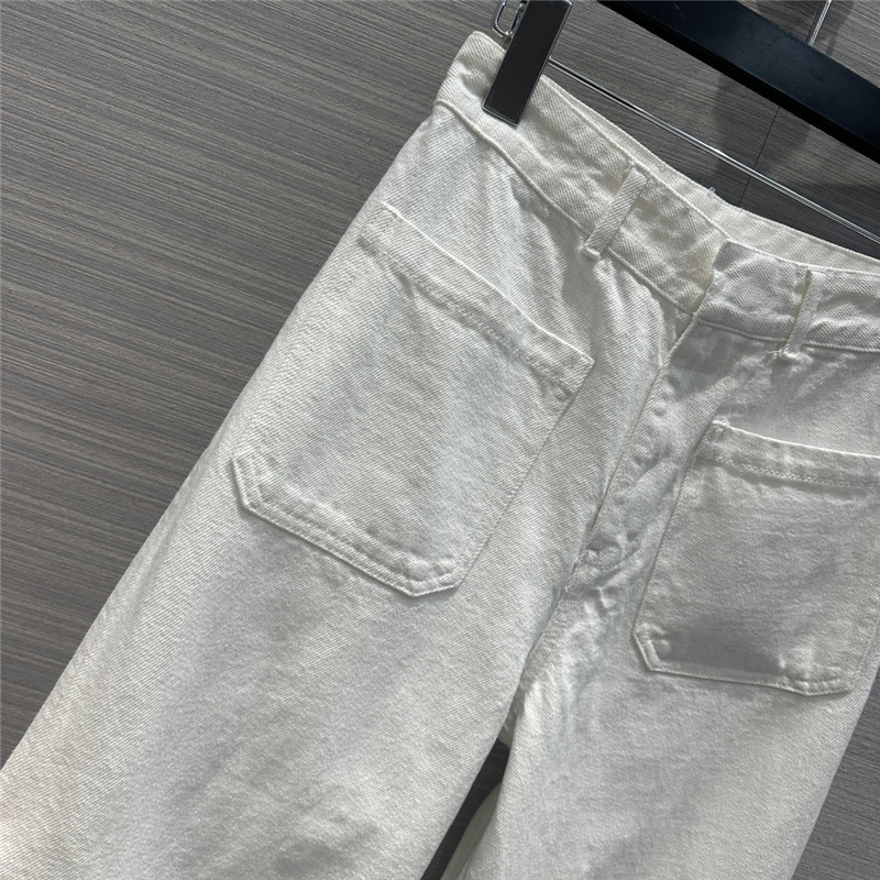 D10r straight white jeans replica d&g clothing