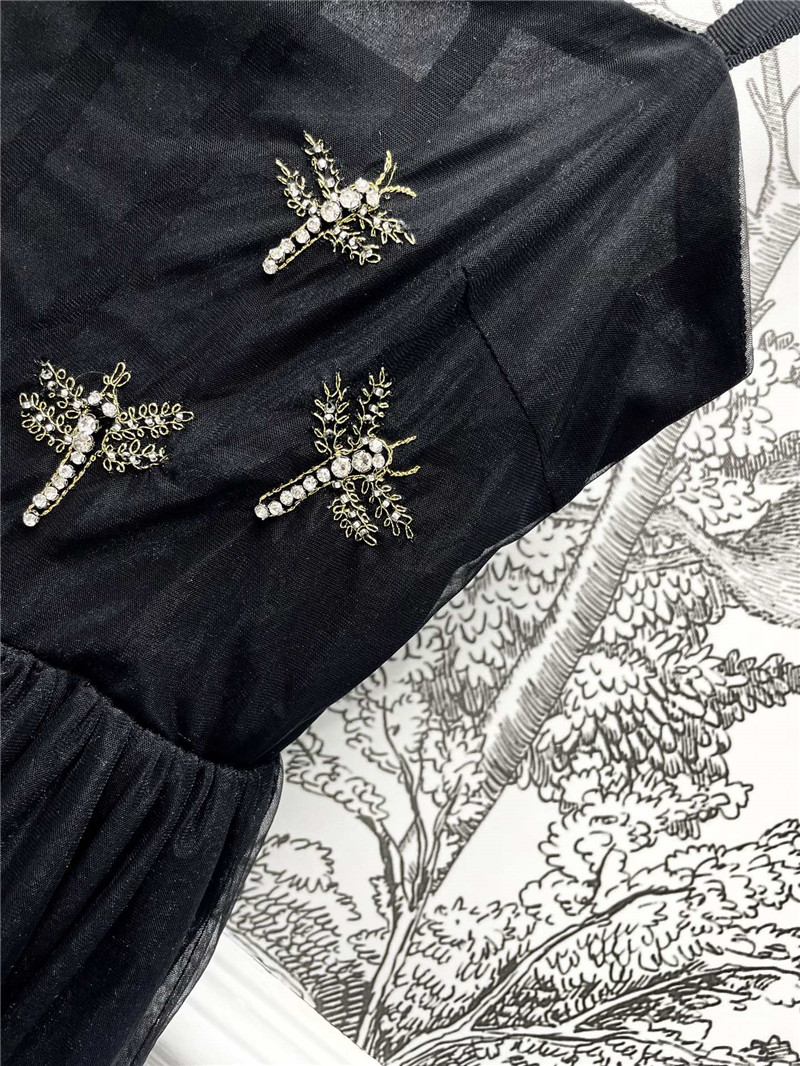 D10r dragonfly embroidered suspender dress replica d&g clothing