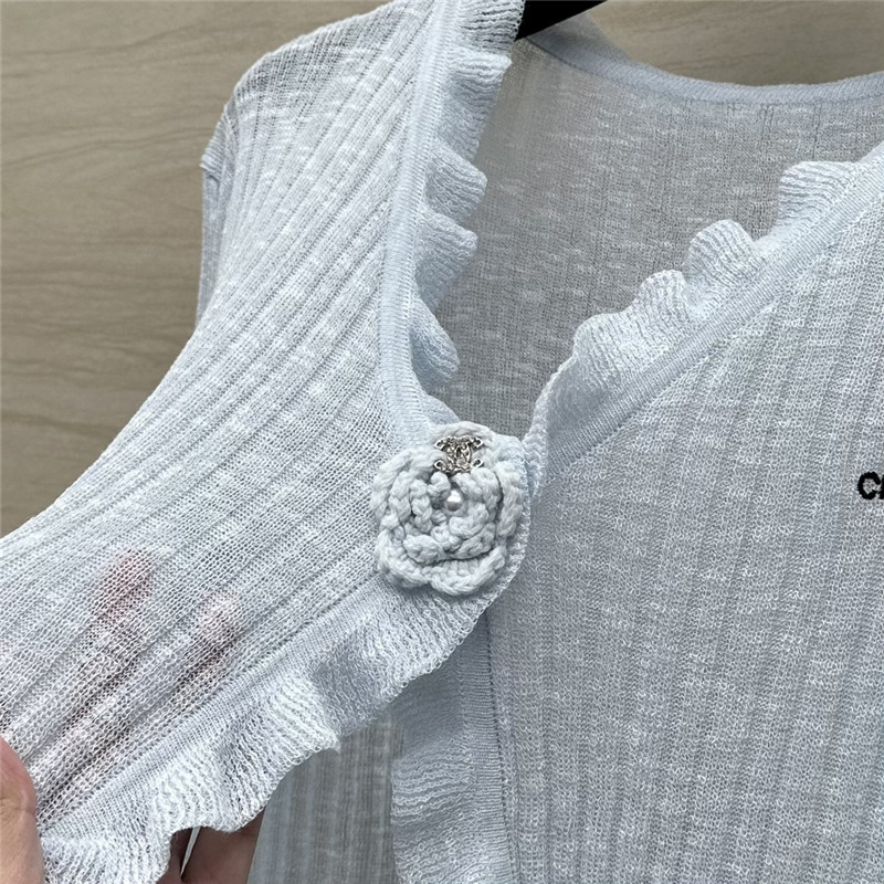 Ch**el knitted cardigan + vest set replica clothes