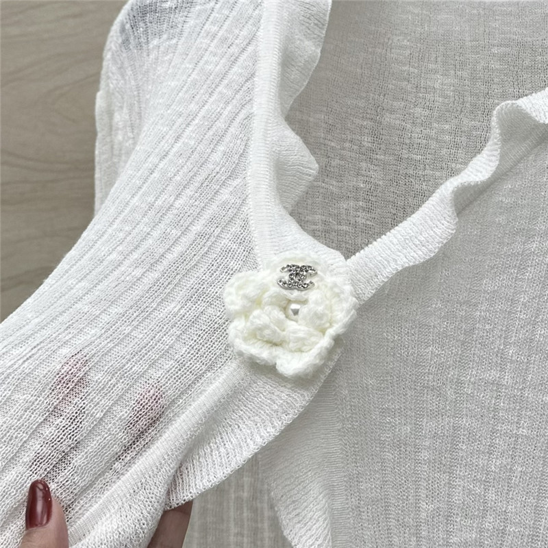 Ch**el knitted cardigan + vest set replica clothes