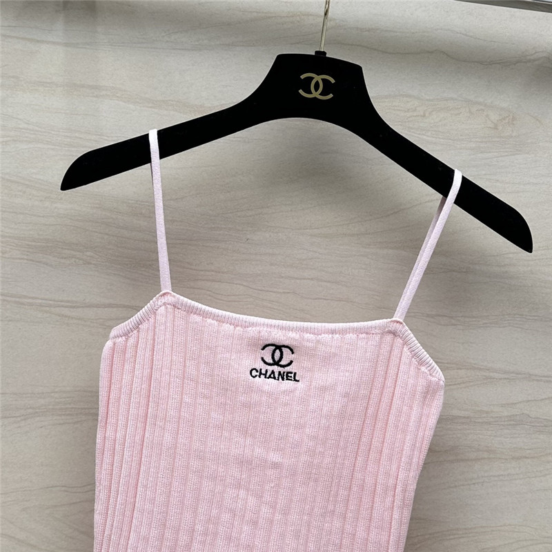 Ch**el knitted cardigan + vest set replica clothes