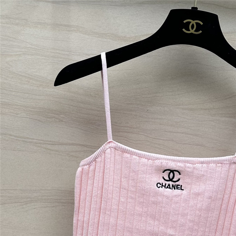 Ch**el knitted cardigan + vest set replica clothes