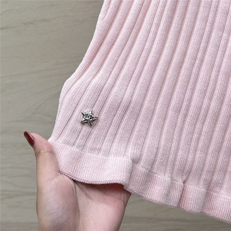 Ch**el knitted cardigan + vest set replica clothes