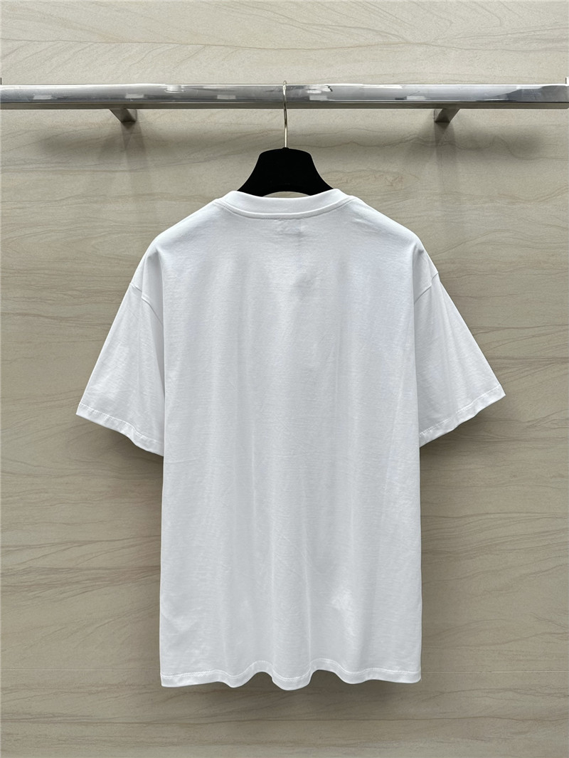 Ce1i*e letter logo printed white t-shirt replica clothing sites