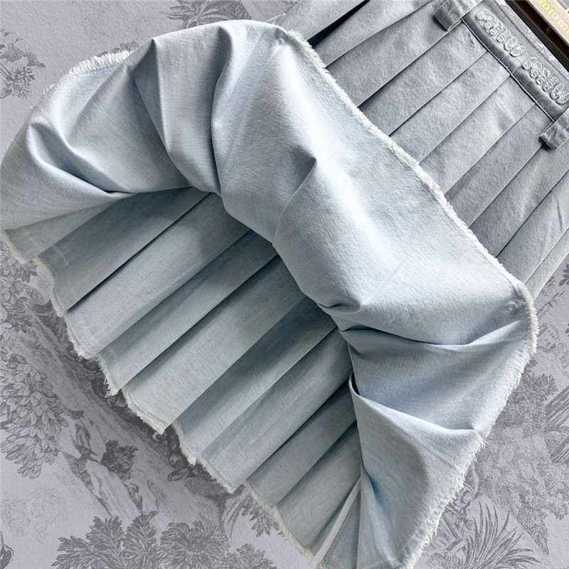 M1um1u embroidered denim skirt replica d&g clothing