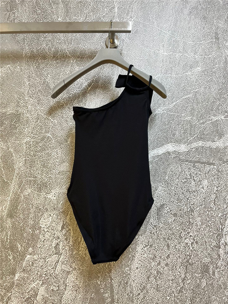Ch**el one-shoulder swimsuit replica designer clothes