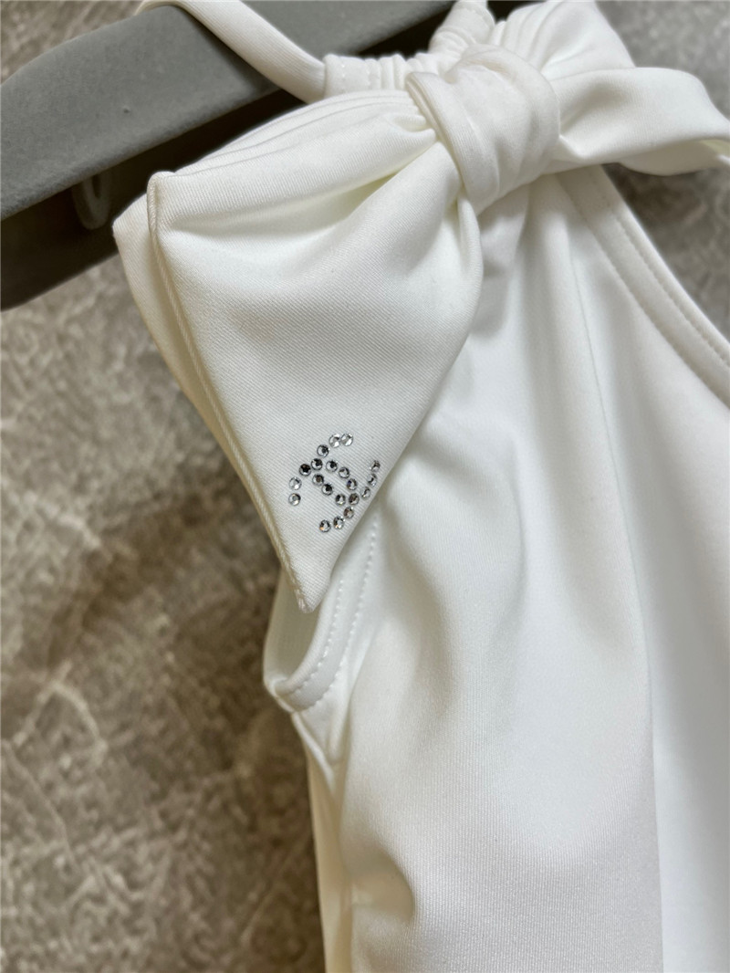 Ch**el one-shoulder swimsuit replica designer clothes