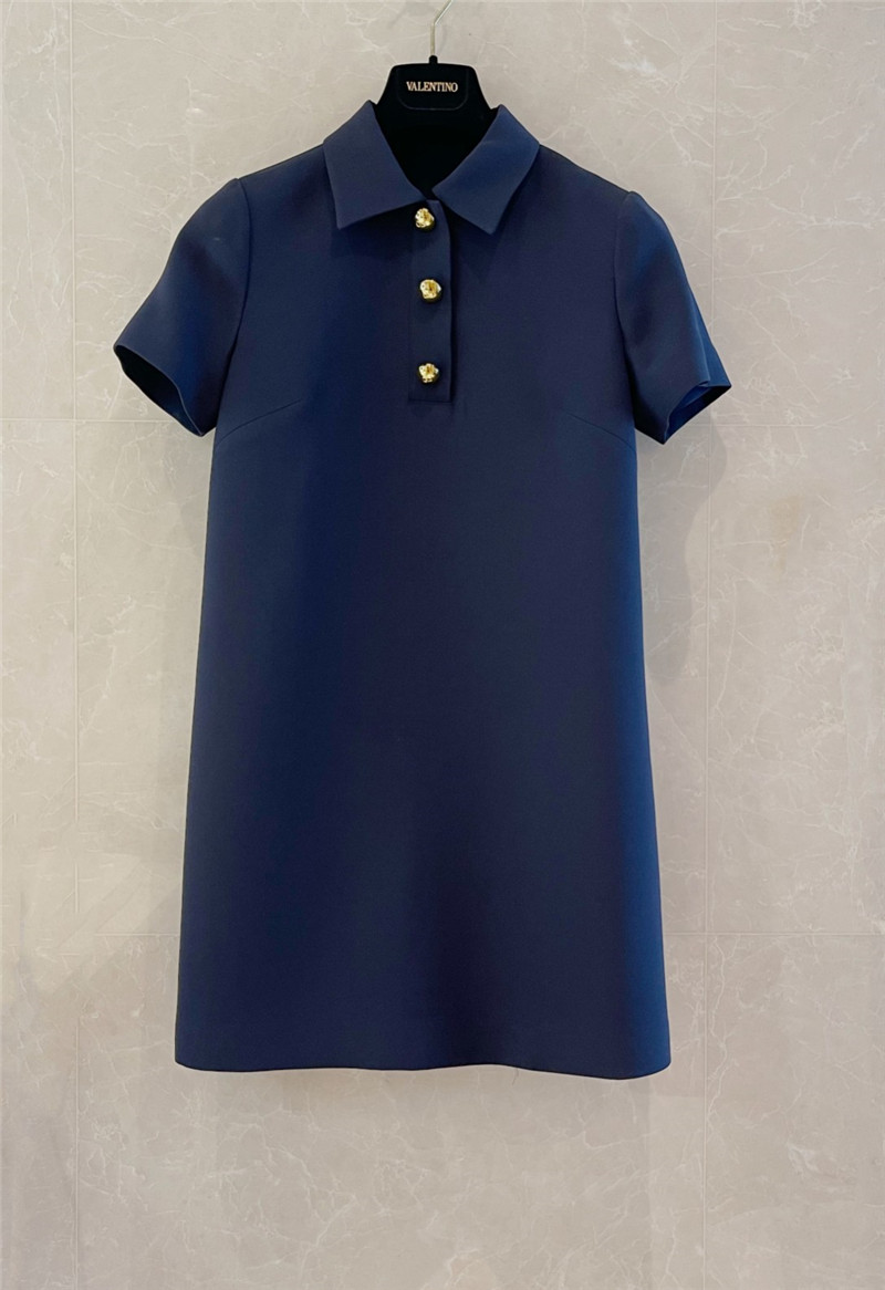 Va1e*ntin0 custom-woven silk wool dress replica clothes