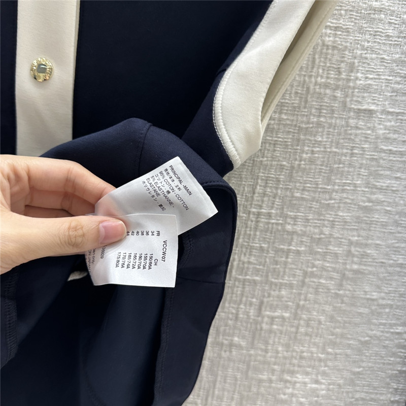 l0vis Vvtt0n lv stand collar color block vest top replica clothing