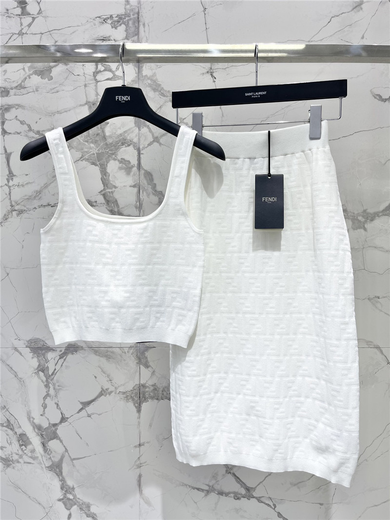 F**di jacquard high waist hip skirt replica designer clothes