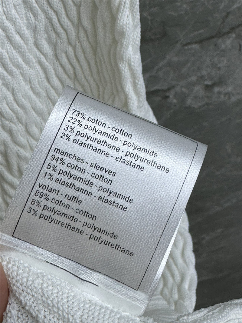 Ch**el ruffled knitted skirt replica clothes