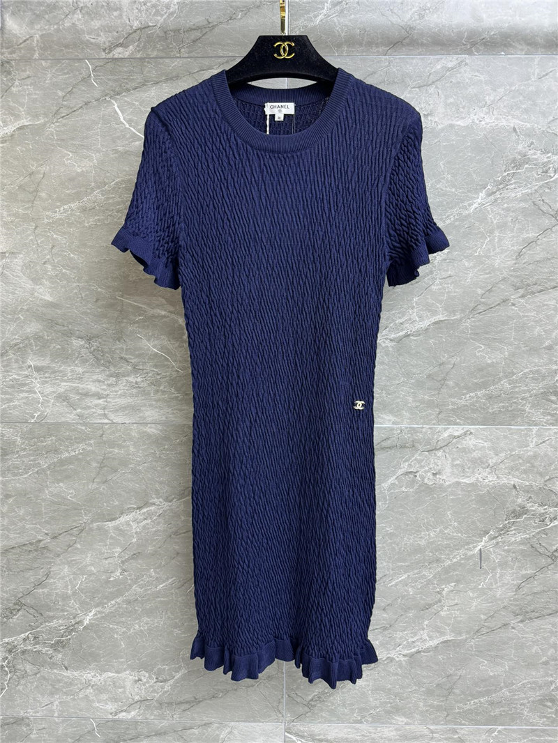 Ch**el ruffled knitted skirt replica clothes