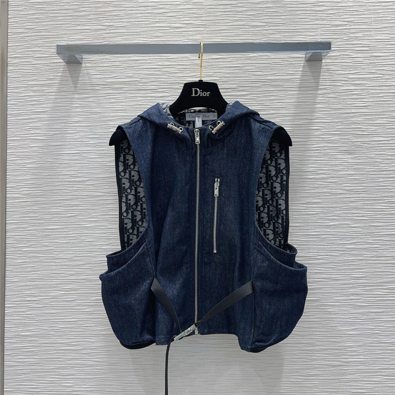 D10r denim vest replica designer clothes