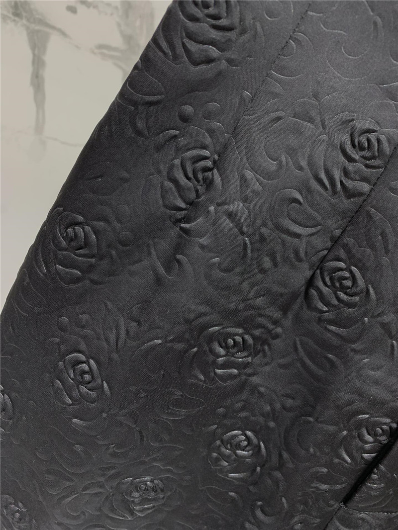 Y51 camellia embossed high waist shorts replica d&g clothing