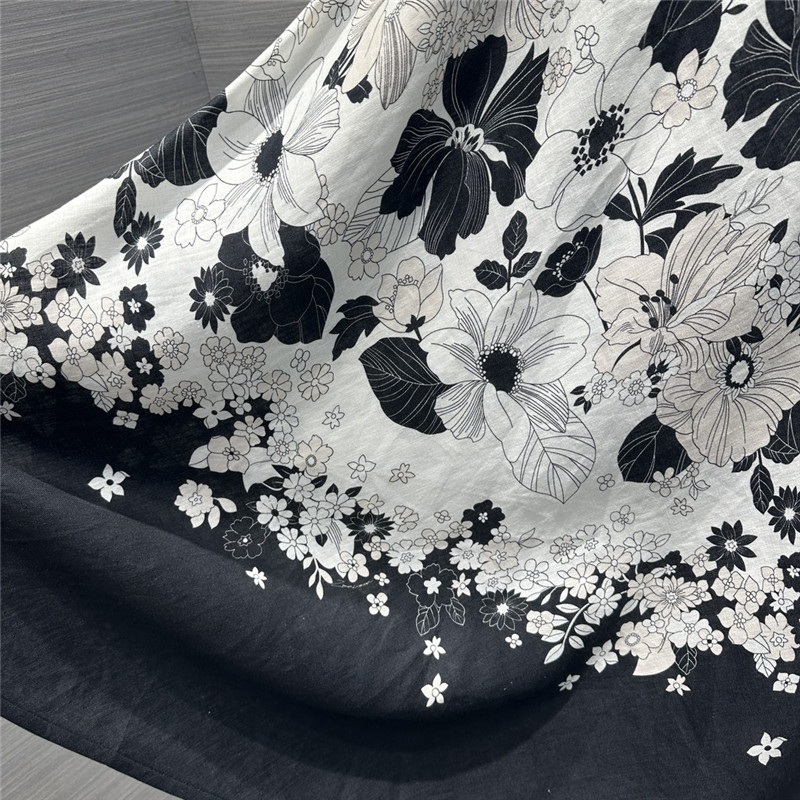 Zimm high-grade linen cotton A-line long skirt replica clothes