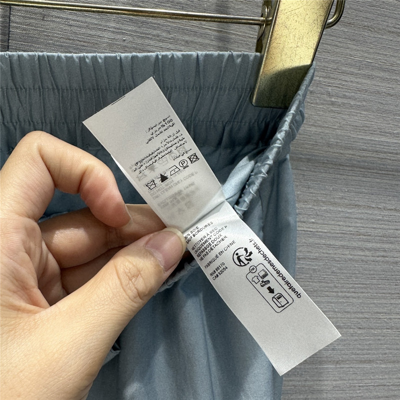 Zimm silk and cotton printed wide-leg pants replica clothes