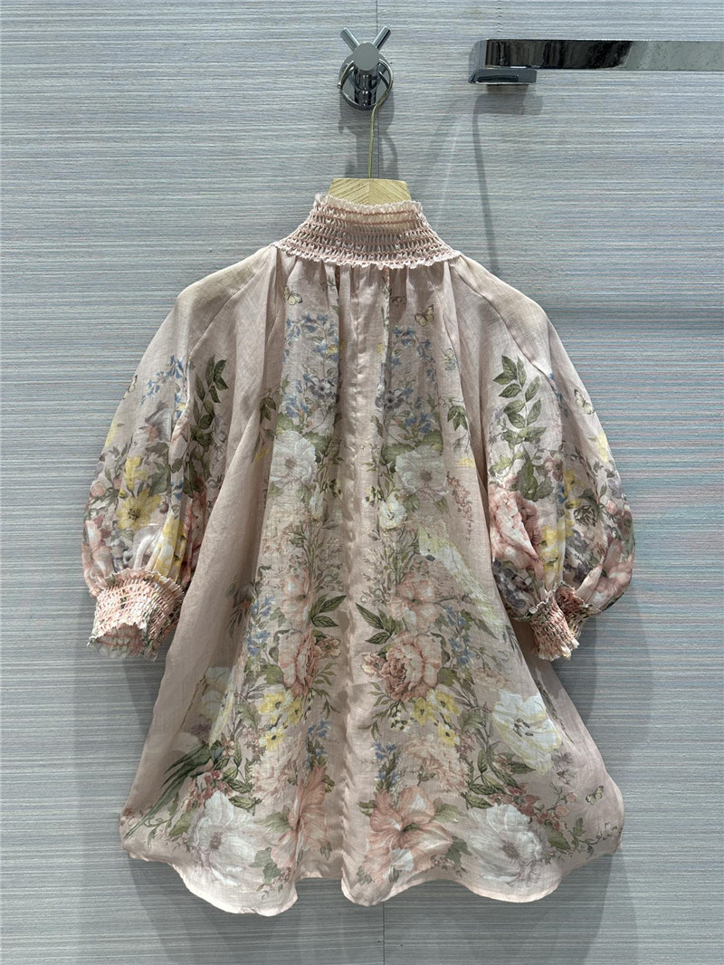 zimm high-end silk and linen shirt replica d&g clothing