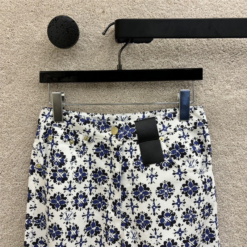 l0vis Vvtt0n lv high waist wide leg pants replica designer clothes