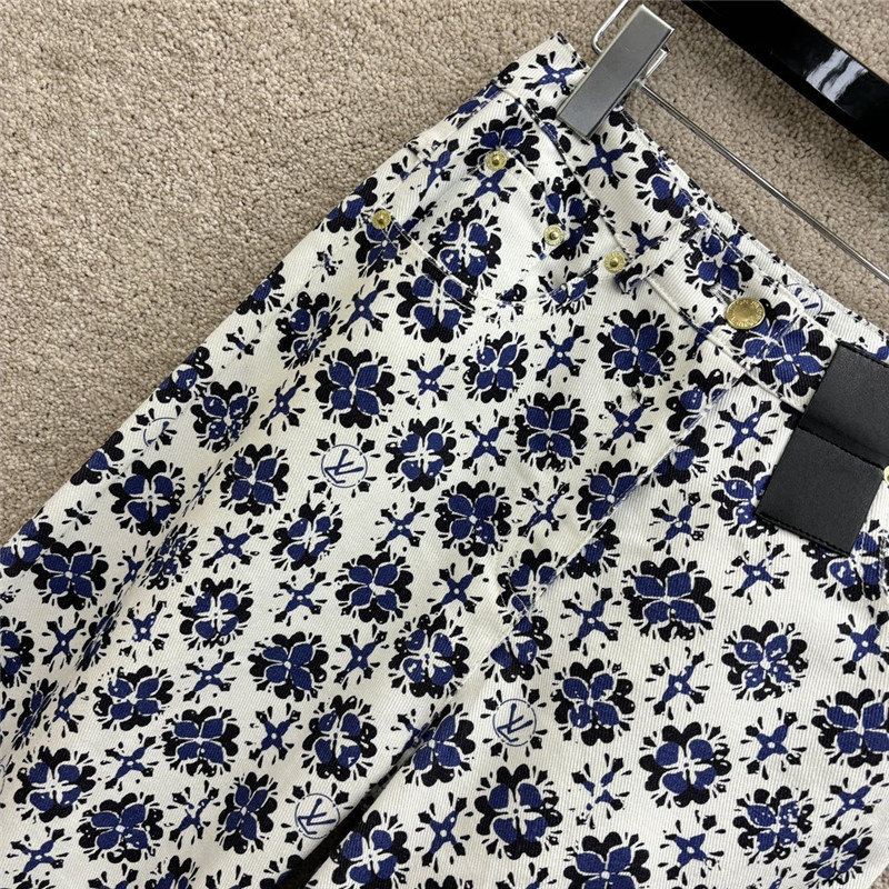 l0vis Vvtt0n lv high waist wide leg pants replica designer clothes