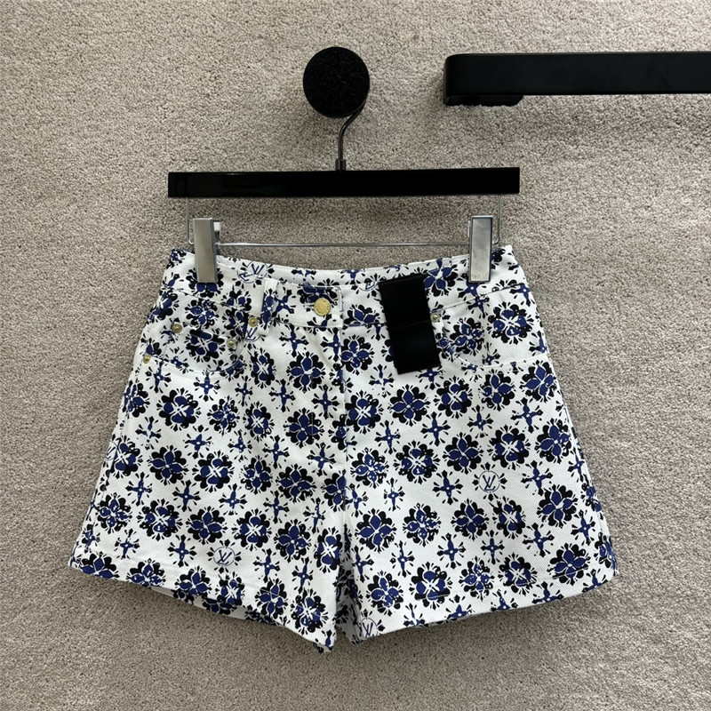 l0vis Vvtt0n lv retro high waist shorts replica d&g clothing
