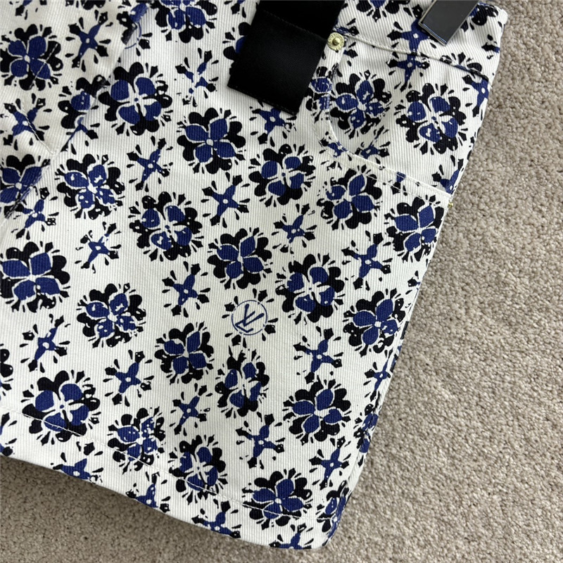 l0vis Vvtt0n lv retro high waist shorts replica d&g clothing