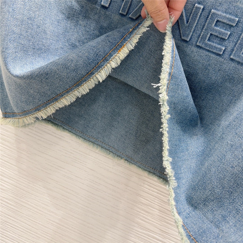 Ch**el tannin washed denim suit cheap replica designer clothes