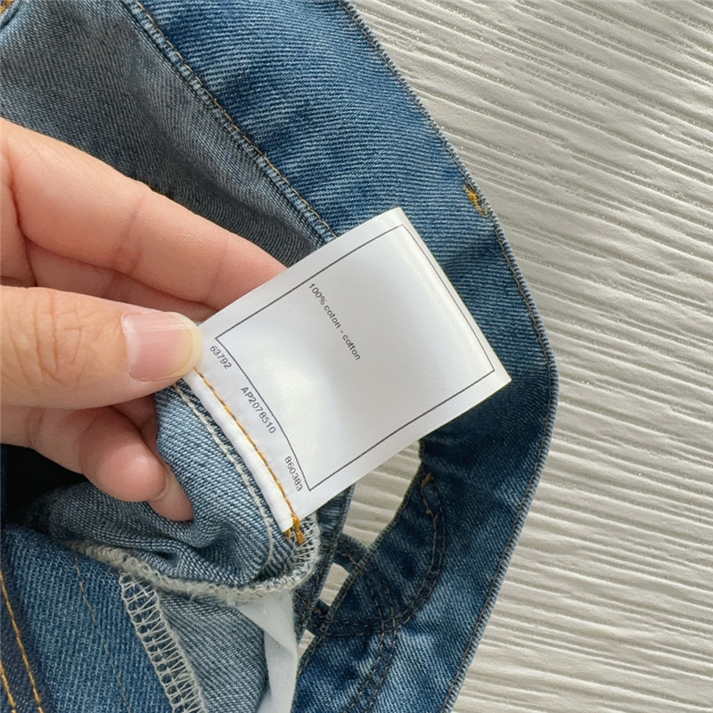 Ch**el tannin washed denim suit cheap replica designer clothes