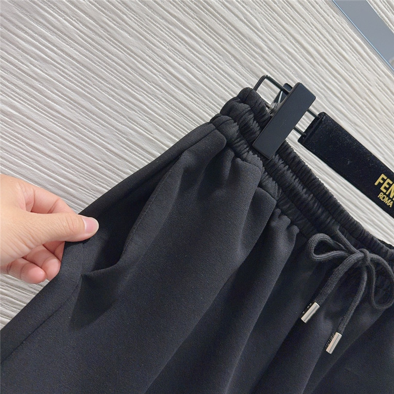 F**di hooded sweatshirt + sports shorts set replicas clothes