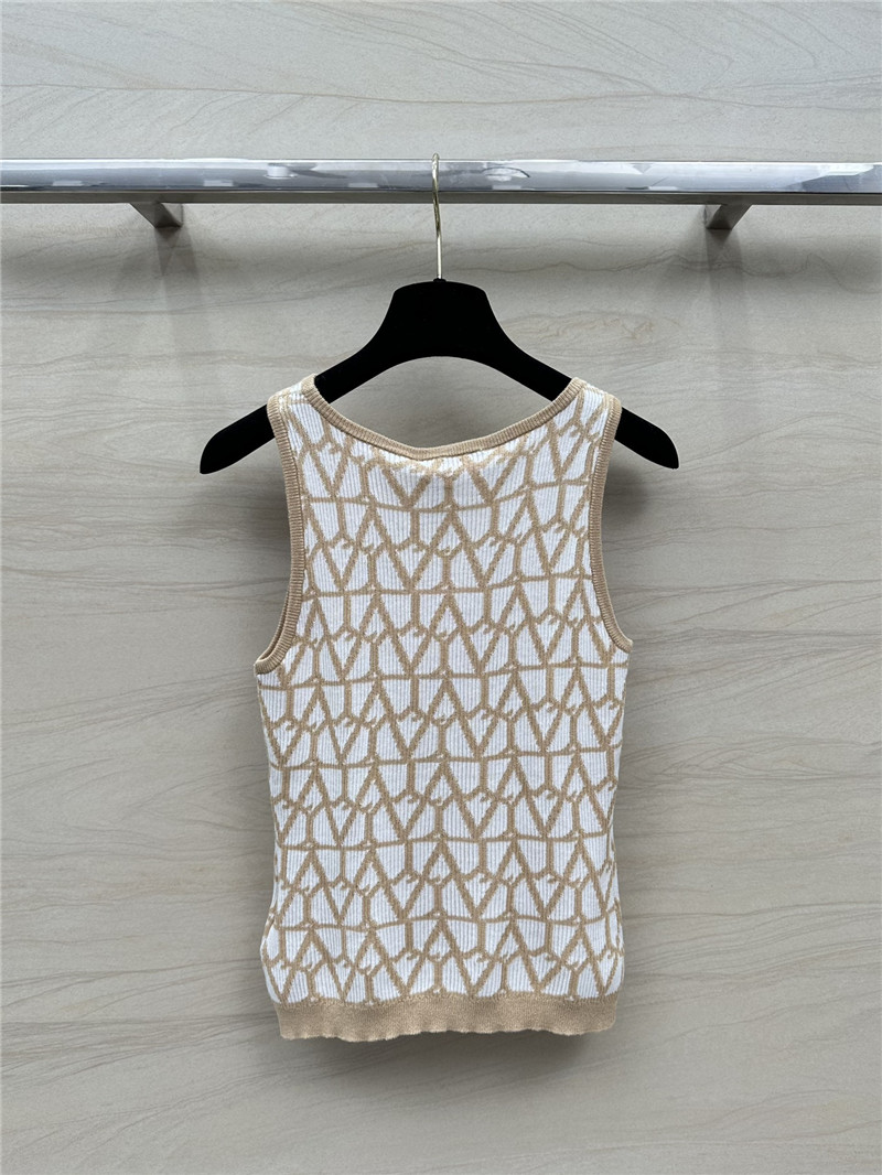 Va1e*ntin0 logo striped cotton vest replica d&g clothing