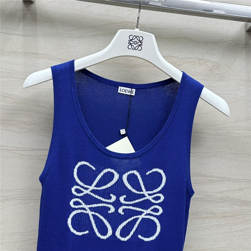 L0ew* knitted vest top replica designer clothing websites