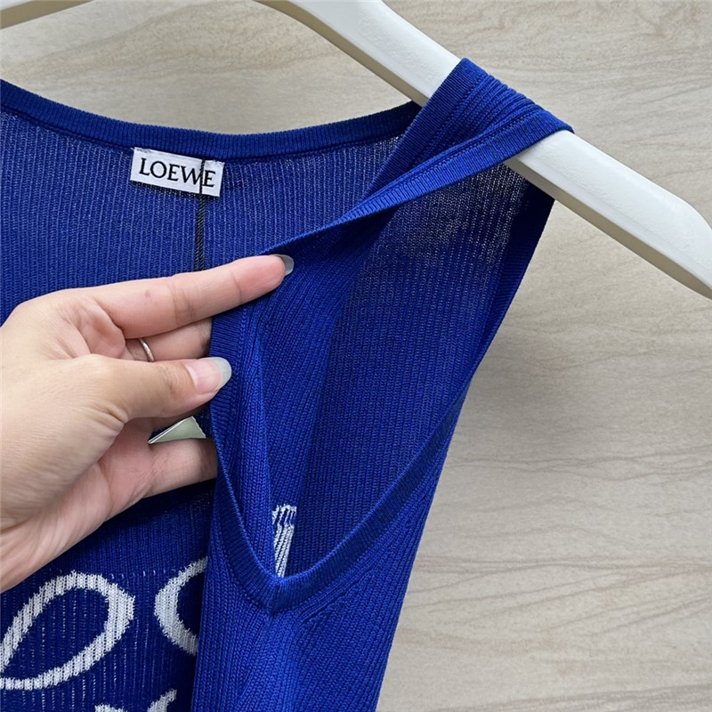 L0ew* knitted vest top replica designer clothing websites