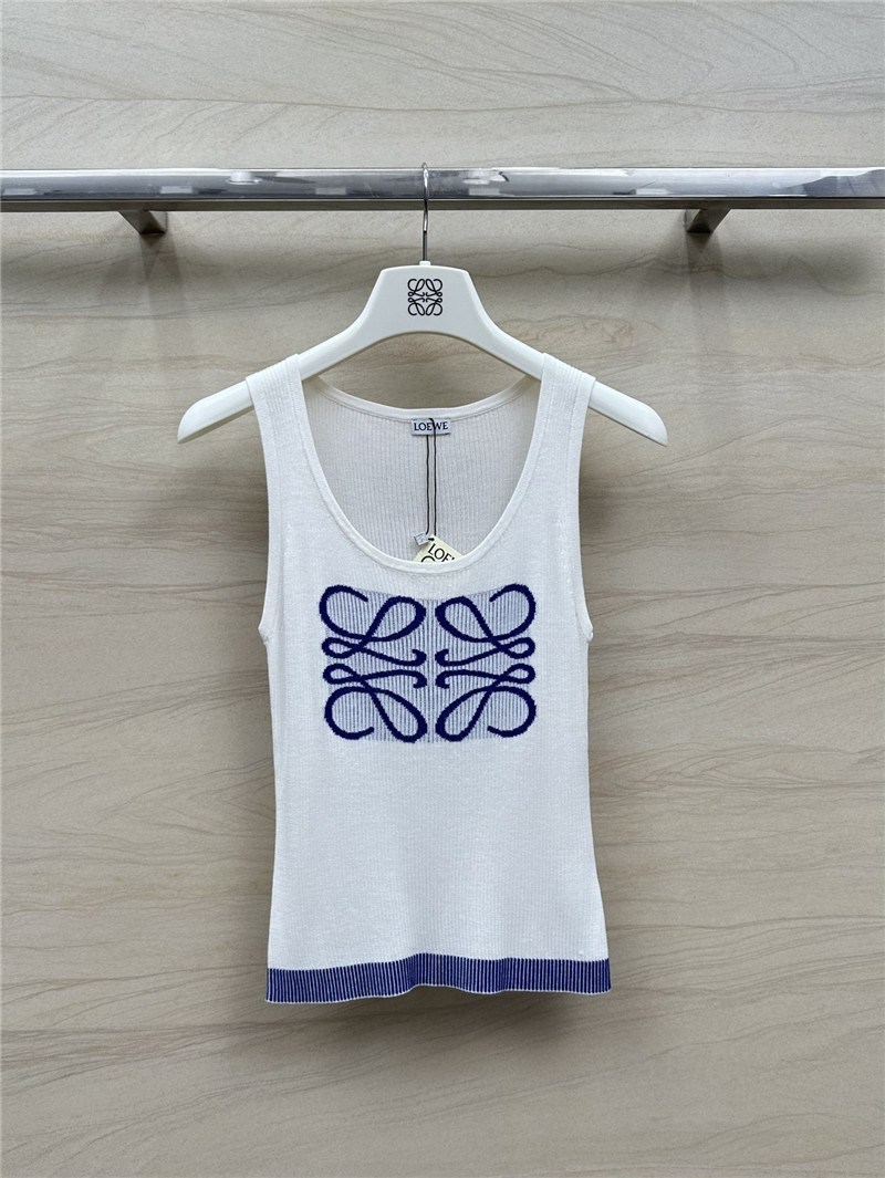 L0ew* knitted vest top replica designer clothing websites